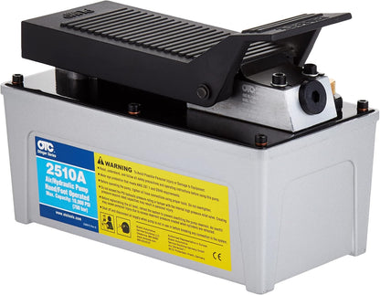 ‎OTC 2510A Bomba hidráulica, manguera de repuesto y acoplador., De tacón