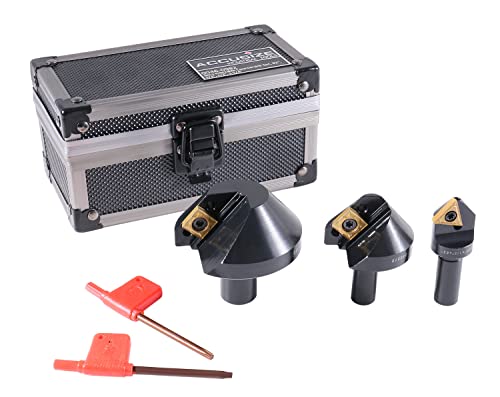 Accusize Industrial Tools, Avellanadores de carburo indexables de 82 grados de 1/4'', 1/2'' y 1-1/4", 0046-0982