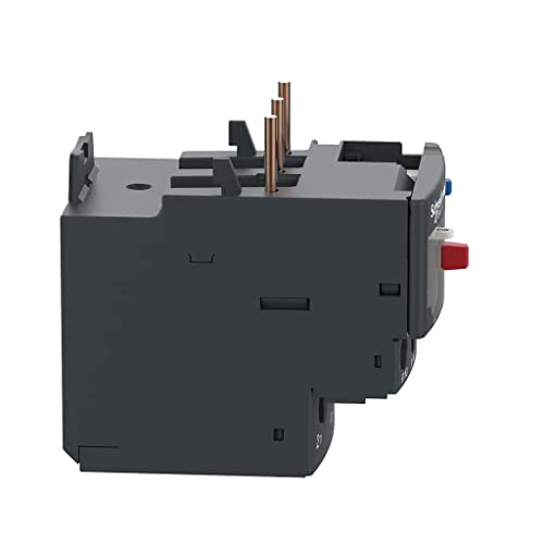 Schneider Electric DPER21 Easy TeSys Relé de sobrecarga térmica con reinicio manual/automático, terminales de abrazadera de tornillo | Se utiliza con aire acondicionado, bomba de calor, HVAC,