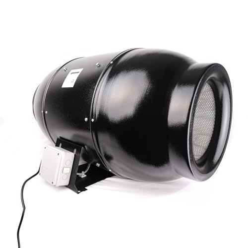 VENTS -US TT Silent M 315 Ventilador de conducto en línea para aplicación de alta presión estática de hasta 1050 CFM - Resistente a los rayos UV, carcasa de absorción de sonido, (diámetro de conducto