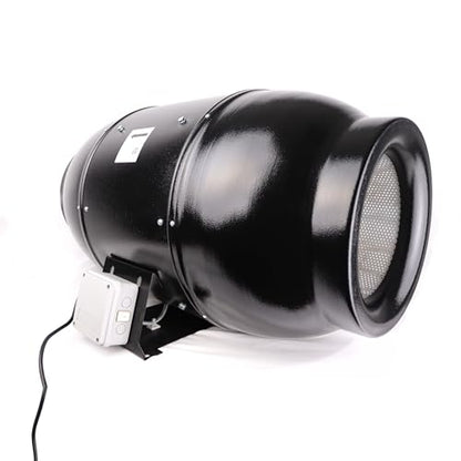 VENTS -US TT Silent M 315 Ventilador de conducto en línea para aplicación de alta presión estática de hasta 1050 CFM - Resistente a los rayos UV, carcasa de absorción de sonido, (diámetro de conducto