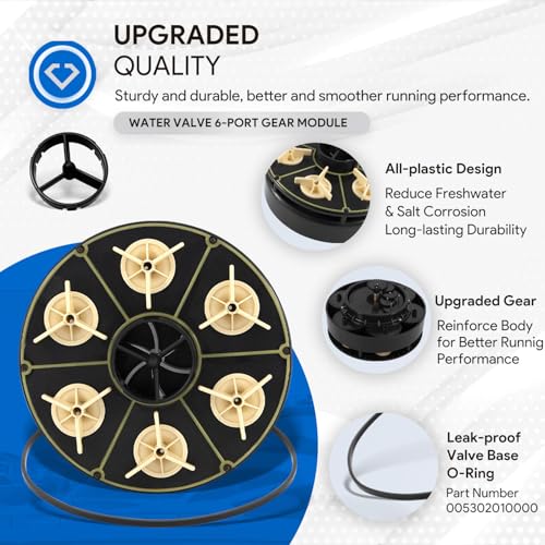 Kit de módulo de 6 puertos premium de repuesto para válvula de agua Paramount, 004-302-4408-00 pieza de repuesto con carcasa de válvula Oring, 004302440800, 005302010000