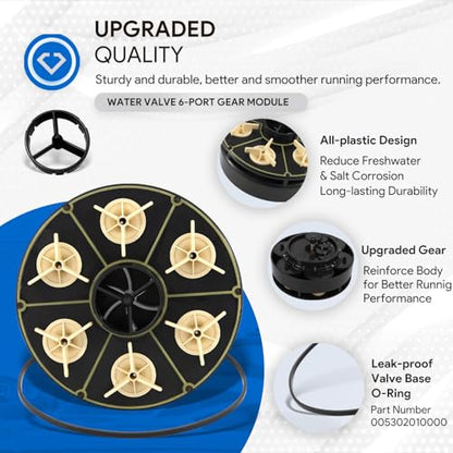 Kit de módulo de 6 puertos premium de repuesto para válvula de agua Paramount, 004-302-4408-00 pieza de repuesto con carcasa de válvula Oring, 004302440800, 005302010000