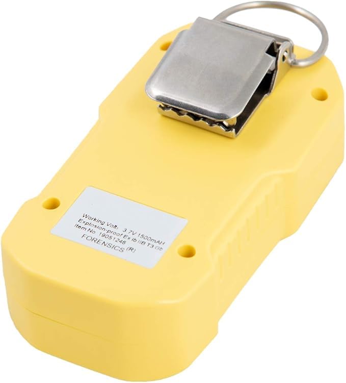 Detector de amoníaco de Forensics | Certificado de calibración NIST de EE. UU. | Resistente al agua, al polvo y a las explosiones | Recarga USB | NH3 0-100ppm |