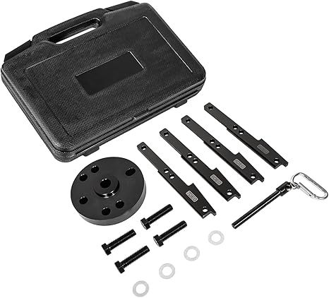 E-cowlboy 3163021 Kit de herramientas de sincronización de leva para todos los motores Cummins ISX QSX X15 2007-2017 con extractor de engranajes de leva, pasador de manivela y estuche de transporte,