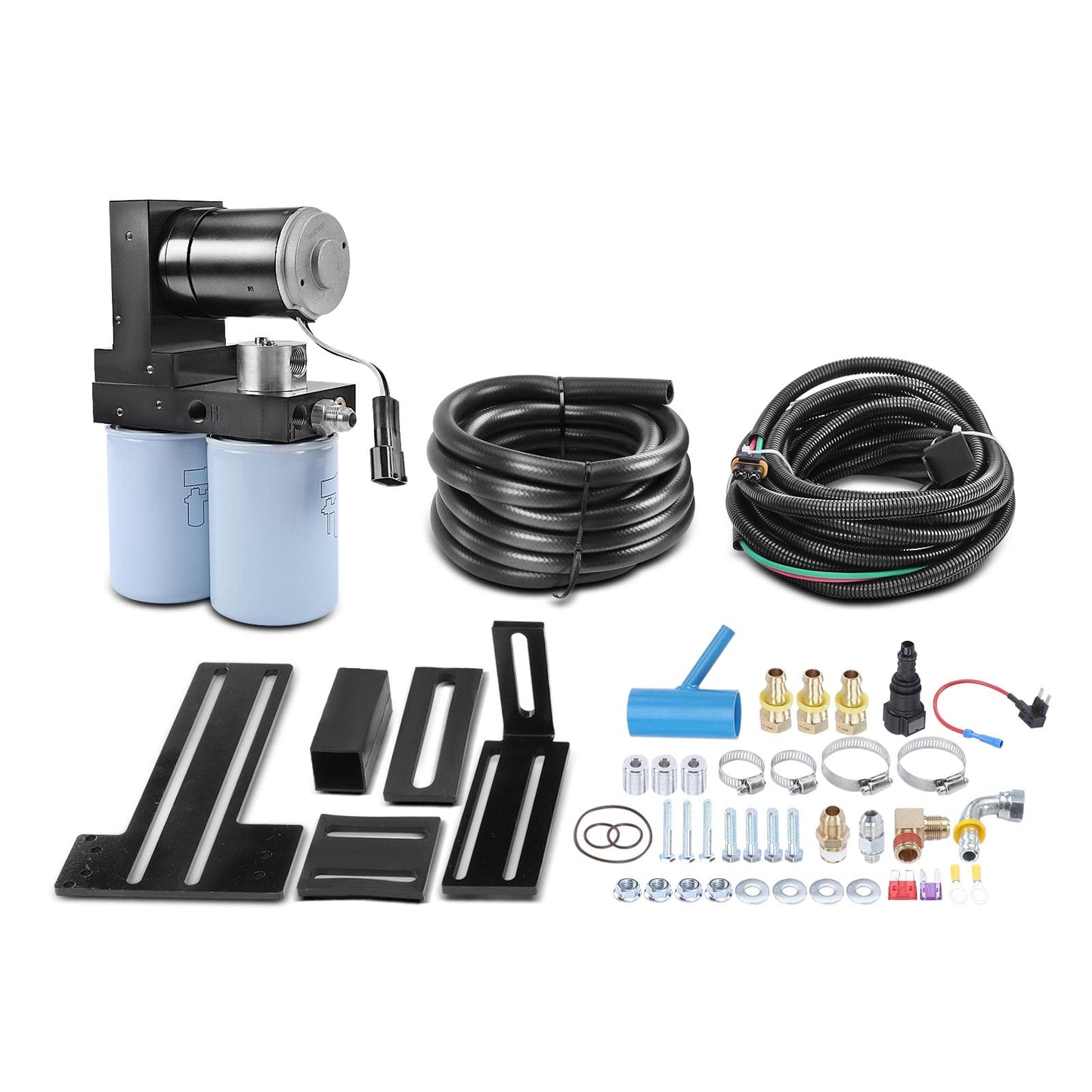 A-Premium - Sistema de bomba de elevación de combustible diesel compatible con Dodge Ram 2500/3500 1998 1999 2000 2001 2002 2003 2004, L6 5.9L, 100GPH, repuesto # TSD08100G