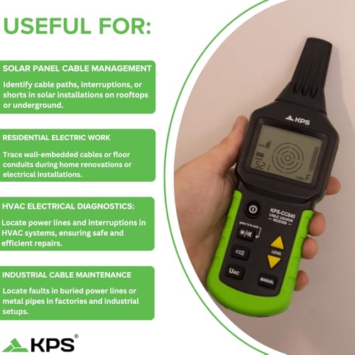 KPS -CC840 Advanced Wire Tracker - Herramienta de detección de cables y tuberías de precisión