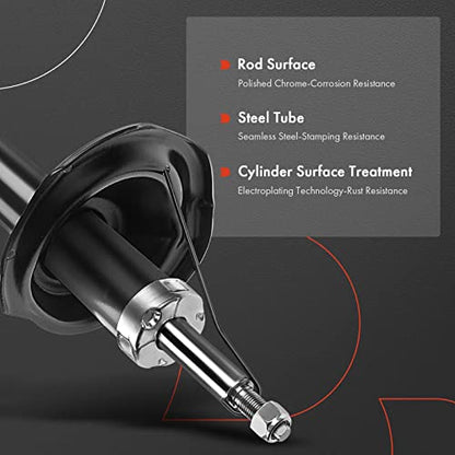 A-Premium Amortiguador magnético delantero izquierdo y derecho compatible con Land Rover Range Rover Evoque 2012-2018 2.0L con sensor de 2 piezas