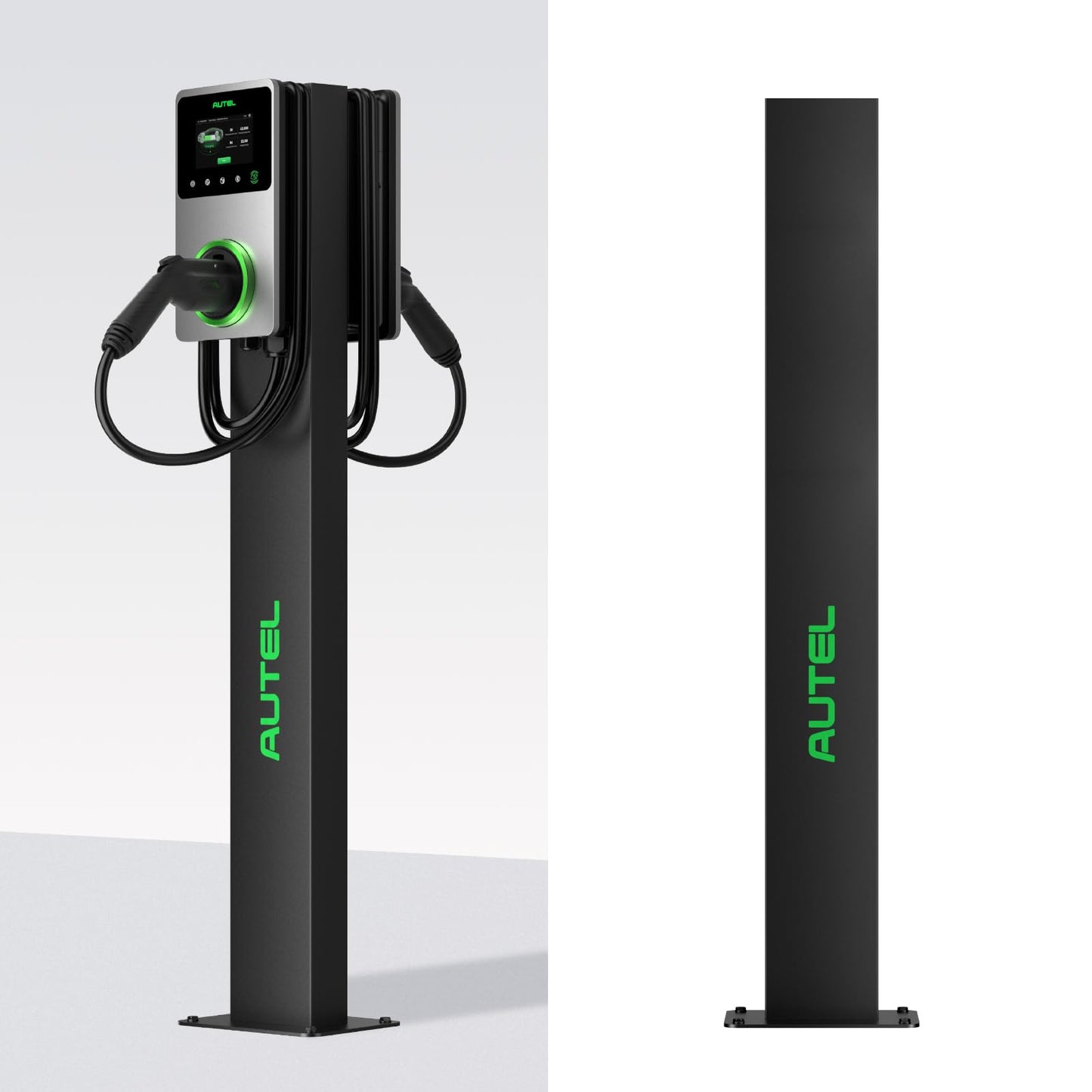 Autel Ev - Pedestal de conector de cargador, estaciones de carga eléctrica independientes para automóvil, resistencia a la corrosión, acero inoxidable 430, se adapta a todos los cargadores Autel Nivel
