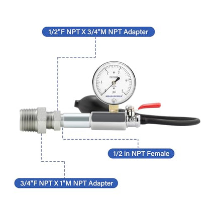 Measureman - Kit de prueba de gas de baja presión MA168