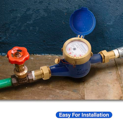 Medidor de agua Measman, acoplamientos NPT de 3/4 pulgadas
