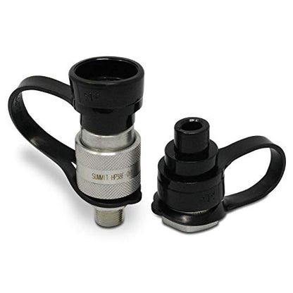 Juego de acoplador rápido hidráulico de alta presión de 3/8" 10.000 PSI reemplaza a Enerpac C-604