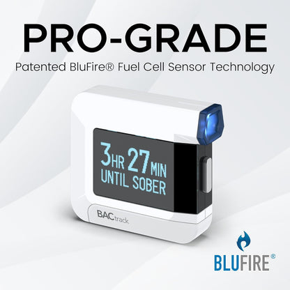 Alcoholímetro BACtrack C8 | Precisión de grado profesional | Conectividad inalámbrica opcional para Apple iPhone, Google y dispositivos Android Smartphone Samsung | Apple HealthKit Integration, color blanco