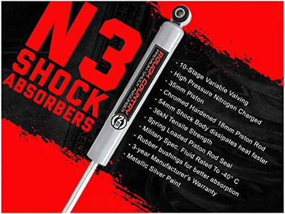 Rough Country Amortiguadores traseros N3 de 2.5-6" para 99-06 Chevy/GMC 1500-23158_A