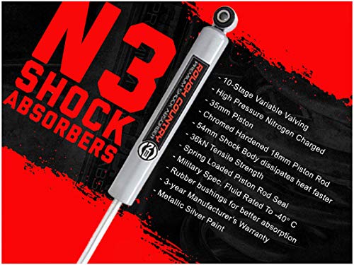 Rough Country Amortiguadores traseros N3 de 2.5-6" para 99-06 Chevy/GMC 1500-23158_A