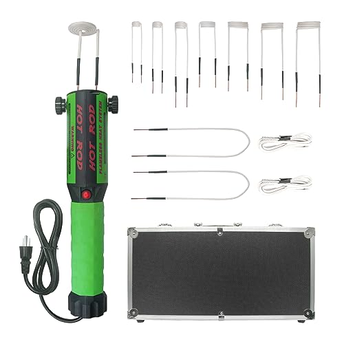 Solary - Herramienta de calentador de inducción magnético de mano de 1200 W y 110 V con 12 bocinas para extracción de tornillos oxidados (verde)