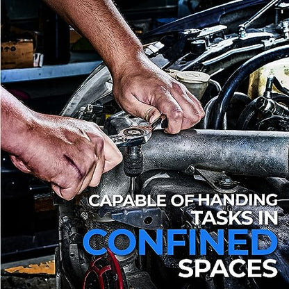 Toolant - Juego de machuelos y tarrajas SAE/métricos, 127 piezas, estándar, con combinación de brocas para roscar