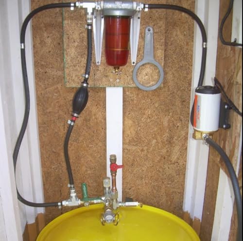 Amarine Made Bomba de engranaje de impulsor de barrido de 12 v: para transferencia de aceite de barrido de combustible diesel (negro)