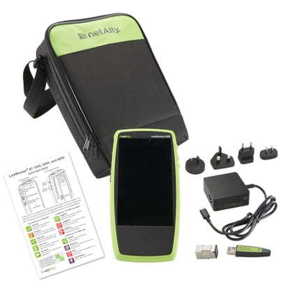 NetAlly LinkRunner AT 1500 Essential Network & Cable Tester | Prueba automática rápida de 8 pasos, PoE + carga, ping, Switch, VLAN, DHCP, DNS, puerta de enlace | Resultados fiables y estandarizados para la validación diaria de red