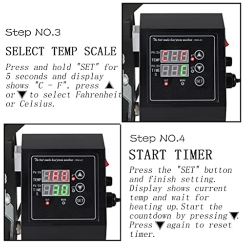 1 pieza de repuesto digital panel accesorio máquina 1400W controlador de temperatura 110V enchufe de EE. UU., negro