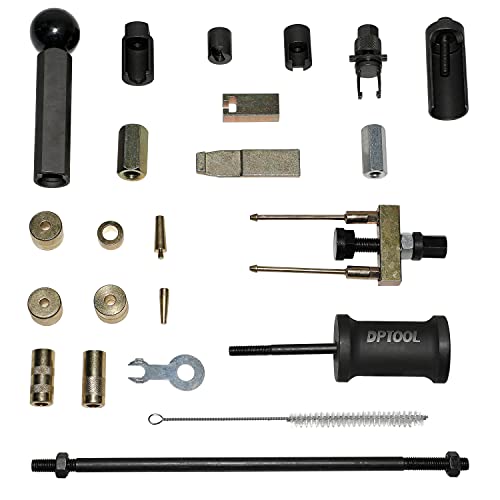 Kit extractor de extracción de inyector de combustible, herramienta de instalación de sello de inyector compatible con Volkswagen TDi 4 Cyl 8V 16V Diesel Reemplazo para Audi VW 1.2 1.4 1.6 1.8 2.0 2.7