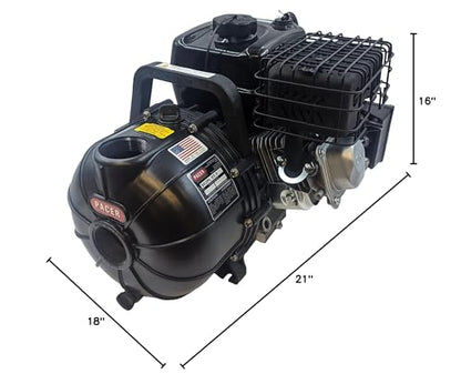Pacer Bombas SE2UL E5.5 Bomba de transferencia de agua multiusos con entrada y salida de 2 pulgadas, 200 GPM