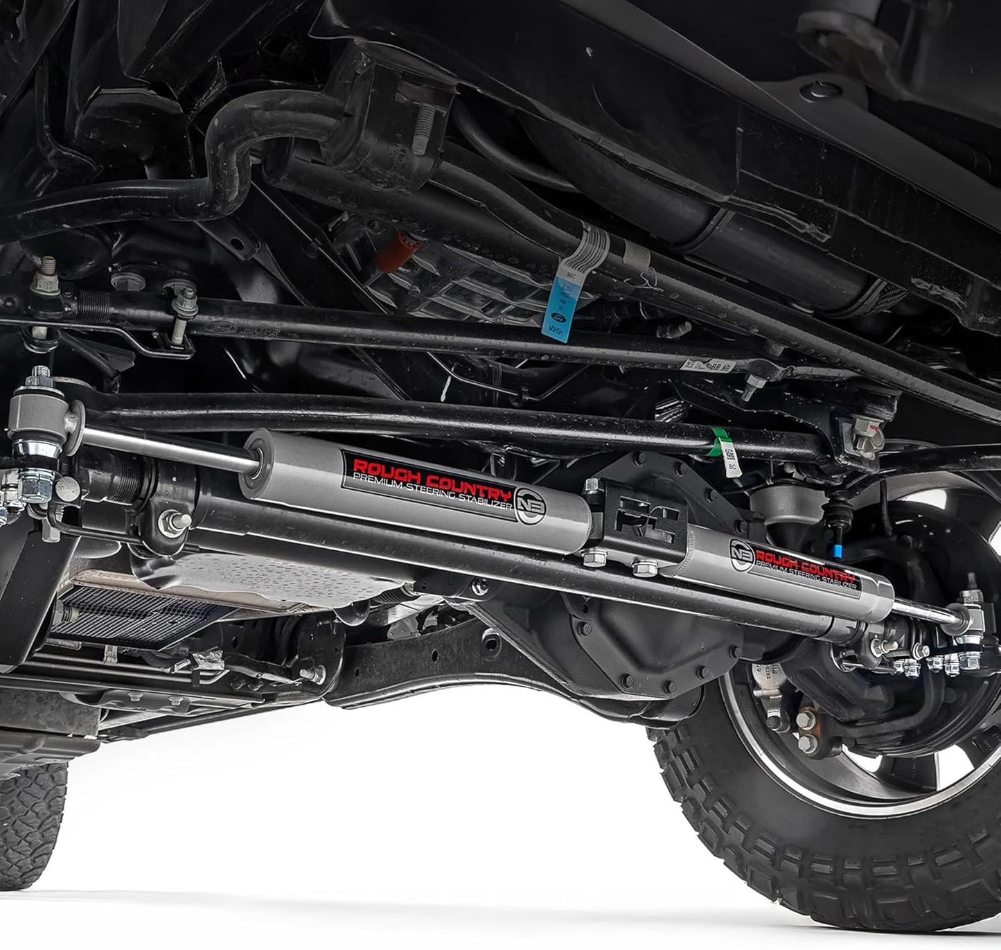 Rough Country Estabilizador de dirección dual N3 para Ford Super Duty 05-24 - 8749130