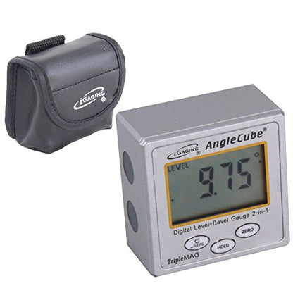 Medidor de ángulos digital portátil iGaging con base magnética - 35-222-6