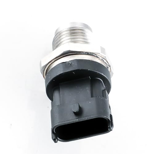 0281006327 Sensor de presión de riel de combustible de inyección de combustible 0281002850 5261237 compatible con Cummins Cargo ISB 4.5 ISB 6.7 motor diesel de repuesto para Dodge Ram 2500 3500 6.7L