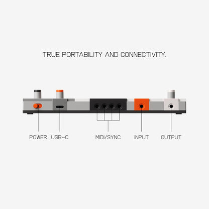 teenage engineering K.O. II sampler, caja de ritmos y secuenciador con micrófono incorporado y efectos (EP-1320)