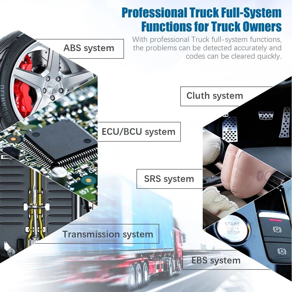 FCAR F506 Heavy Duty Truck OBD Scanner All Systems HD Diesel ABS SRS Diagnostic