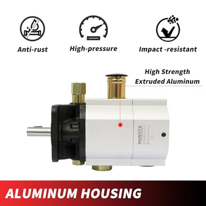 Bomba hidráulica de troncos de 11 GPM Bomba de engranajes de 2 etapas, bomba de engranajes HI/LO, bomba divisora de madera de 3000 PSI, 3600 RPM, bombas divisoras de troncos de aluminio de 1/8