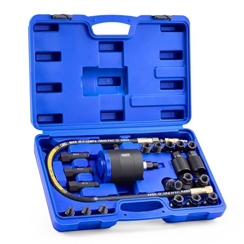 Orion Motor Tech Juego de extractor de inyector neumático para motores diesel, 23 piezas de 5-8 bar kit de herramientas de extracción de inyectores de vibración de aire con martillo extractor, 19