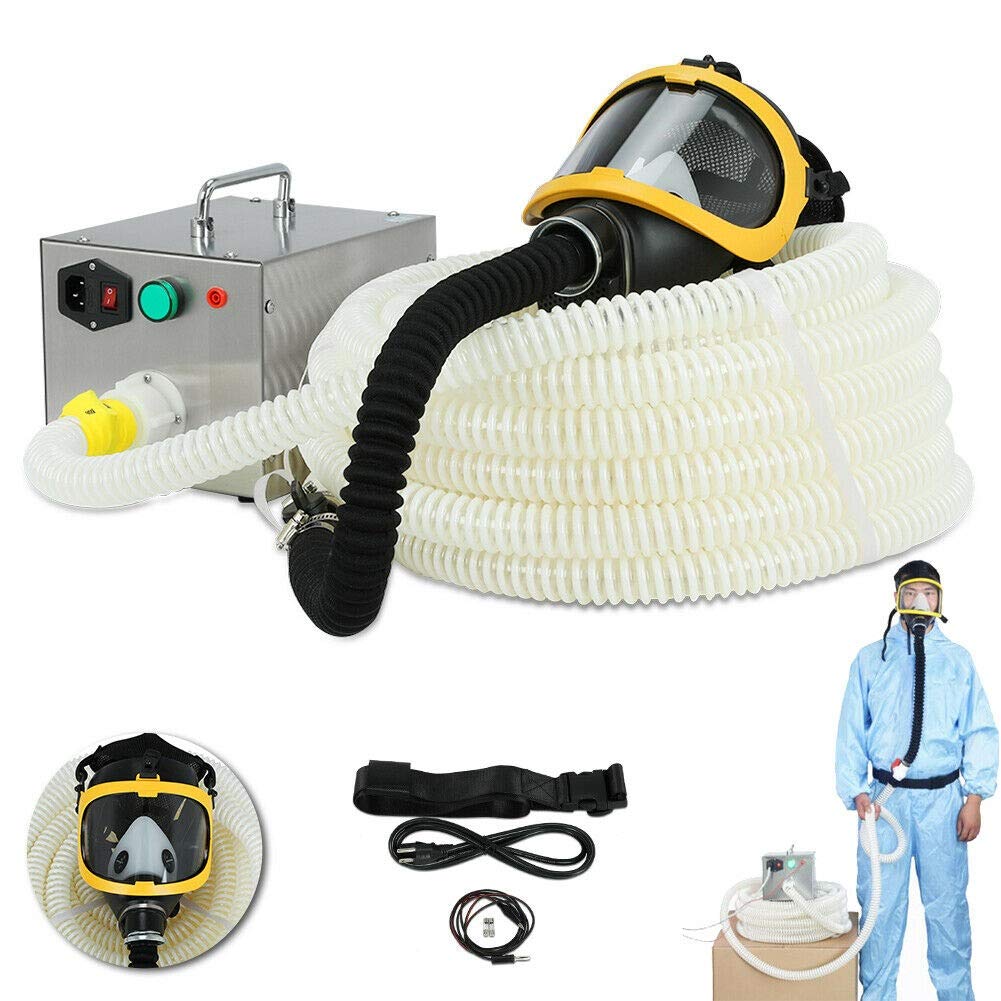 Sistema respirador purificador de aire de alta eficiencia (PAPR) con tubo de 66 pies de largo, kit de respirador de aire autocebante (tubo de 66 pies/65.6 ft)