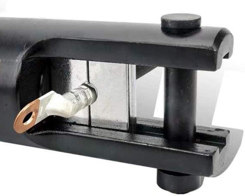 Juego de herramientas para cables hidráulicos industriales de 16 toneladas de 9 AWG a 600 MCM de cable de terminal eléctrico incluye 13 pares de juegos de troqueles