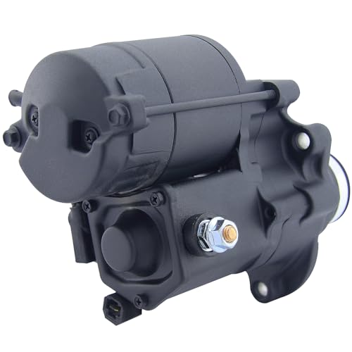 Harley Davidson Starter - Repuesto para Road King Heritage Softail Dyna FLHR FLHRC FLHRS FLHT FLHX FLSTC, 31618-06 31619-06A 428000-3490 3491 410-52175 SHD0013 413 41 544444445 18905N