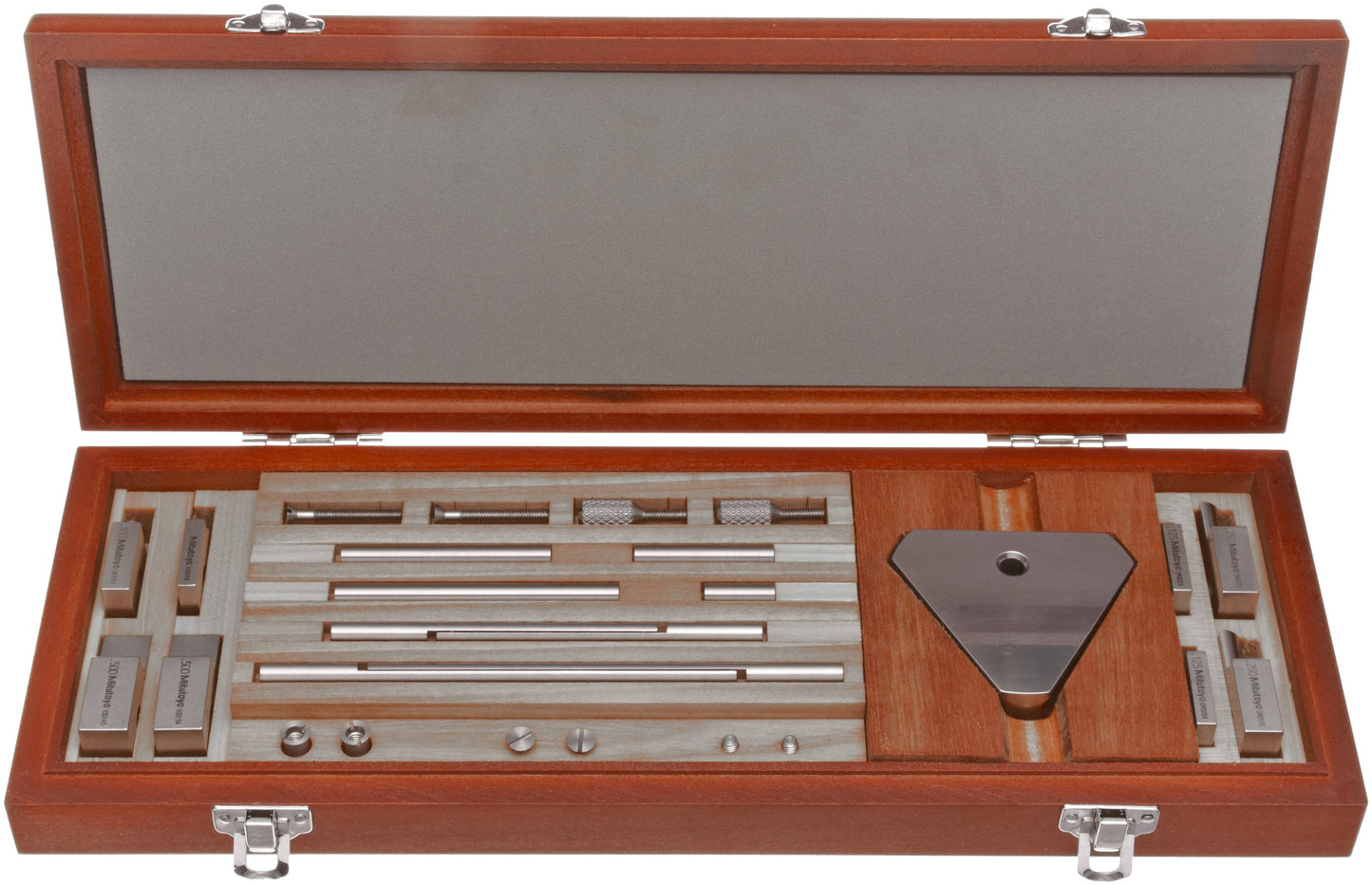 Mitutoyo 516-612 juego de accesorios de bloque de calibre cuadrado, pulgadas (27 piezas)