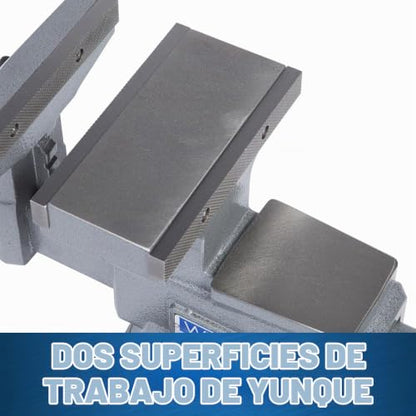 Wilton Tornillo de banco reversible, 8 pulgadas de ancho de mandíbula, 9-1/4 pulgadas y 14-1/2 pulgadas de apertura de mandíbula, garganta de 4-3/4 pulgadas (modelo 4800R)