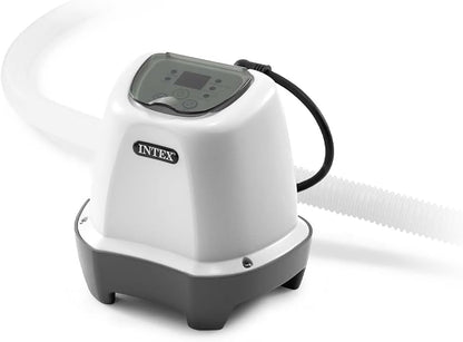 INTEX QS1200 Sistema de cloro de agua salada, para piscinas sobre el suelo, mantiene la claridad del agua, voltaje de 110 a 120, piscina de 15,000 galones