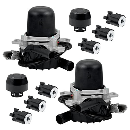 Bomba de inyección de aire secundaria 17610-0S010 compatible con Lexus LX570 2008-2013 Toyota Land Cruiser 2006-2012 Toyota Sequoia 2007-2013 Tundra Smog Pump Reemplazo # 1020023 AA (2 piezas) AA (2