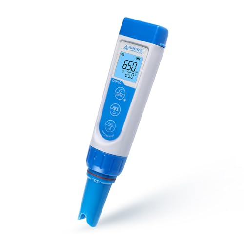 Apera Instruments Premium Line ORP60 - Kit de probador de bolsillo ORP, sonda reemplazable, precisión de 1 mV/±0.2% F.S, rango de ±1000 mV