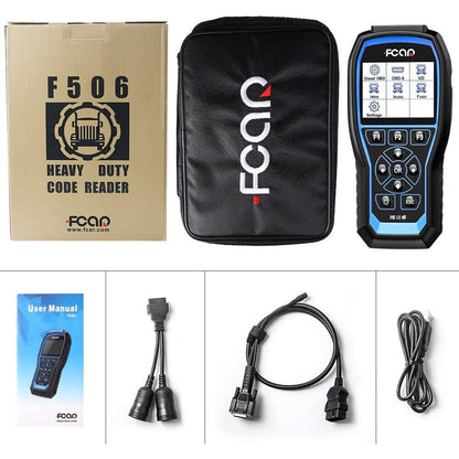 FCAR F506 Heavy Duty Truck OBD Scanner All Systems HD Diesel ABS SRS Diagnostic