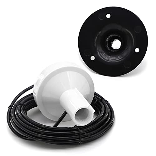 Antena GPS marina reemplazo de antena para Garmin GPSMAP GDU GNC NavTalk Pilot StreetPilot AIS barco navegación receptor Fishfinder Sounder+cable de 26 pies conector TNC adaptador BNC+base de