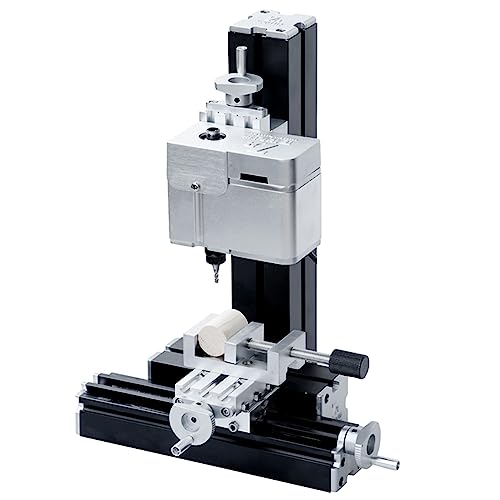 ZHRUI Mini fresadora de metal galvanizada, 36 W 20000 rpm, fresadora vertical en miniatura, herramienta para máquina de torno, para creador creativo