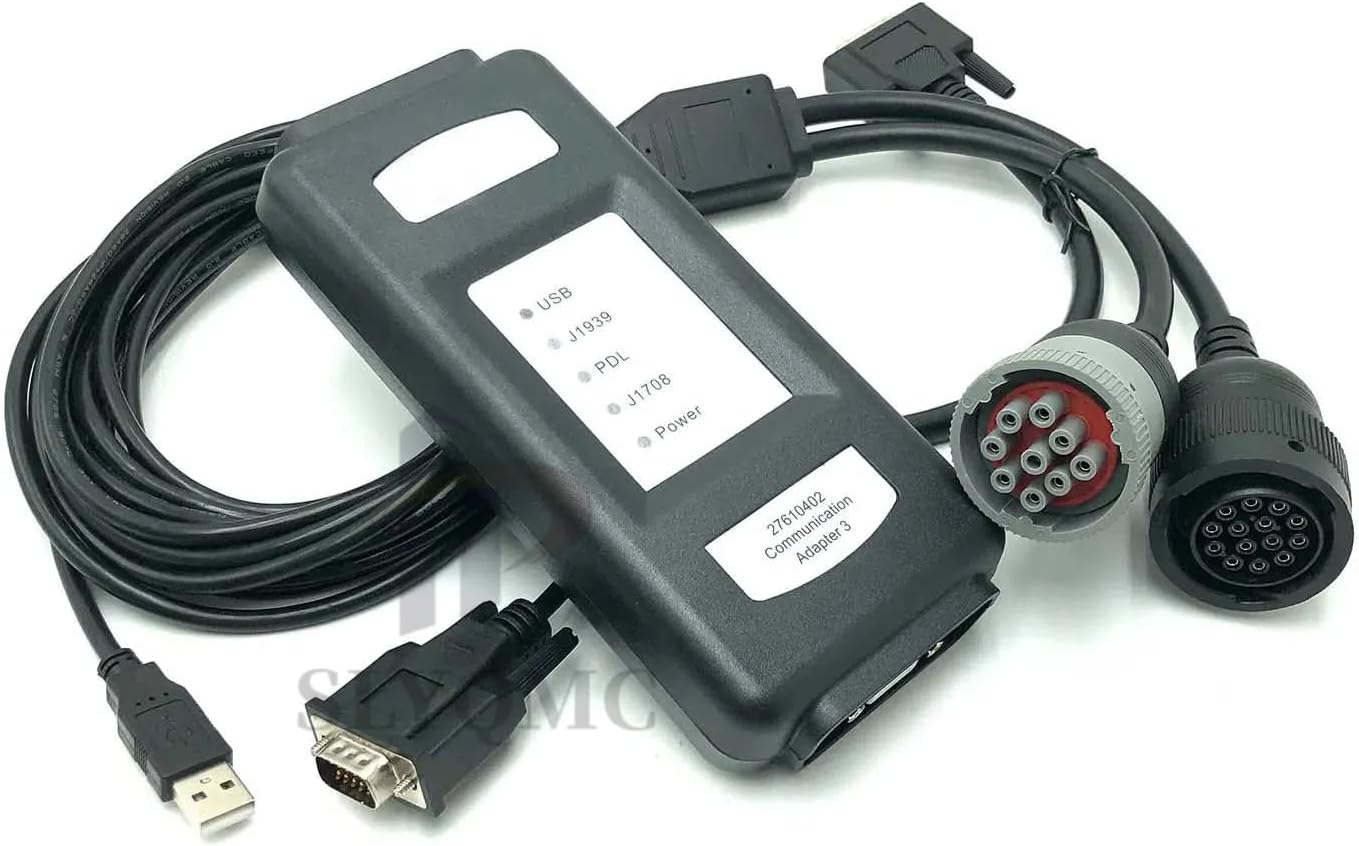 for Perkins Excavator Truck Boat EST Diagnostic Tester 27610402 27610401 Communication Adapter 3EST Diagnostic Tool Scanner with Software 2021B (Standard Edition)