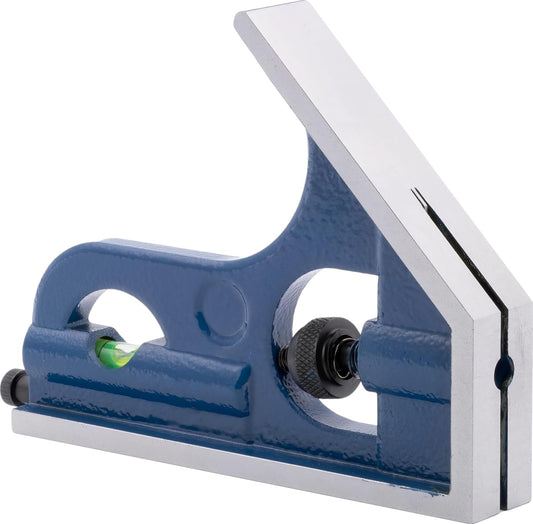 Juego cuadrado de combinación de maquinista de 4 piezas de 12 pulgadas, incluye cabeza cuadrada, cabeza central, cabezal transportador, hoja