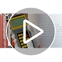 CGOLDENWALL Medidor de flujo ultrasónico de mano con abrazadera de caudalímetro medidor de flujo de líquido portátil con transductores S1+M2 para tubería de cobre/PVC DN15-27.559 in 1/2-28" ((panel