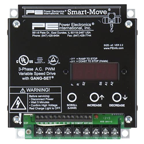 MSM4AR: 4 Amp 2 HP 480V Smart Move VFD con resistencias de regeneración interna y sobrecargas térmicas