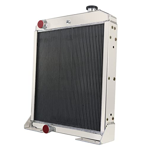 Radiador de tractor para John Deere AT146006 410D 410B 410C 415 510B C 515 610 510D, radiador de aluminio de 4 filas