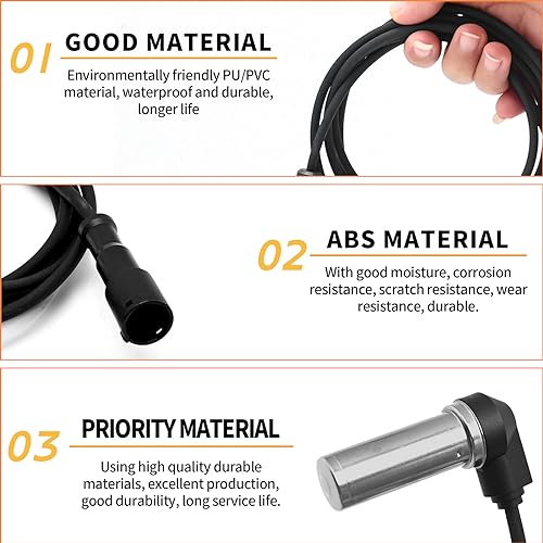 Arnés de repuesto para sensor de velocidad de rueda de camión ABS de repuesto para repuesto Meritor para Wabco 4410328140 4410326180